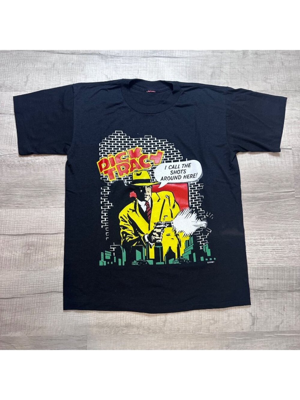 Vintage 90’s Dick Tracy Disney Single Stitch Movie Promo T-Shirt Large USA Made